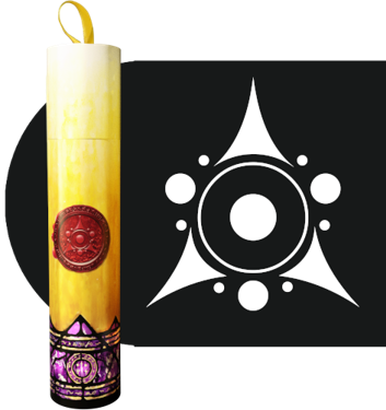 Ritual Candle Dice Tube: Sigil of the Dreamlands 
