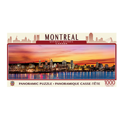 1000 Piece Puzzle: Montreal Skyline Panoramic Jigsaw Puzzle 