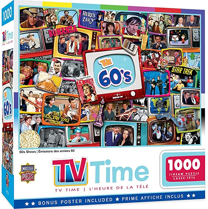 1000 Piece Puzzle: TV Time: 60s Shows 