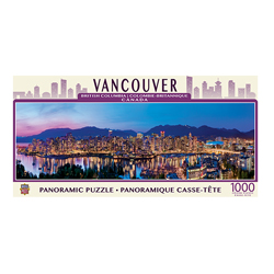 1000 Piece Puzzle: Vancouver Skyline Panoramic Jigsaw Puzzle  