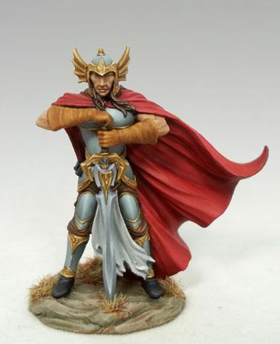 Dark Sword Miniatures: Visions in Fantasy: 10th Anniversary Male Fighter with Two Handed Dark Sword 