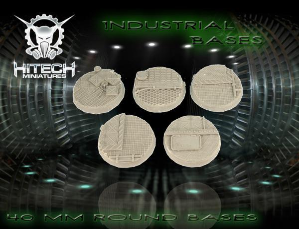 HiTech Miniatures: Industrial Bases 40mm 
