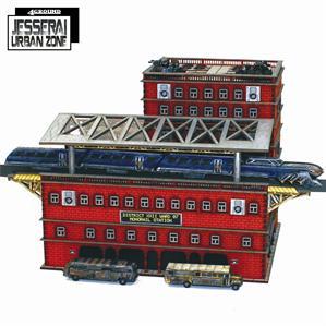 4Ground Miniatures: 10mm Jesserai Transport Systems: District XXII Monorail Station 