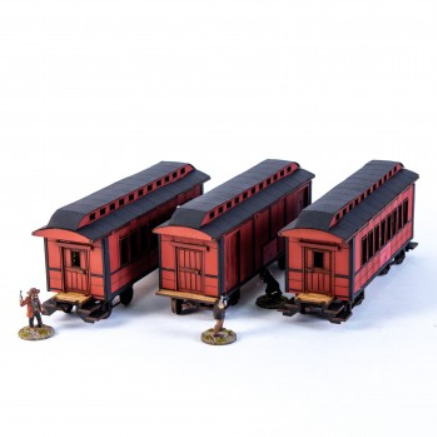 4Ground Miniatures: 28mm American Legends: 19th C. American Passenger Bundle (Red) 