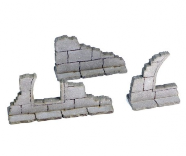 4Ground Miniatures: 28mm Frozen City Ruins: Wall Fragments 