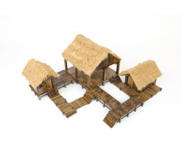 4Ground Miniatures: 28mm Ports Of Plunder: Wooden Port Set 