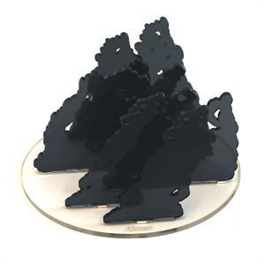 4Ground Miniatures: Tokens & Templates: 5 Diameter Smoke Markers (Dark Grey) 