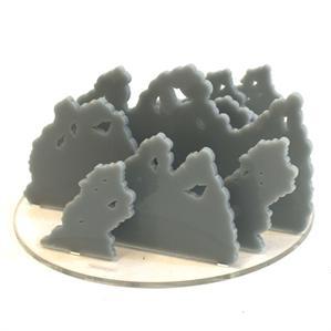 4Ground Miniatures: Tokens & Templates: 6 Diameter Smoke Markers (Grey) 