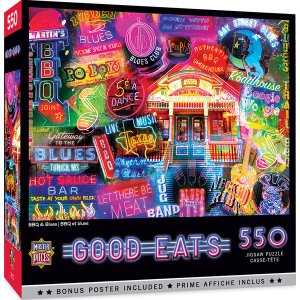 550 Piece Puzzle: Good Eats: BBQ n Blues 