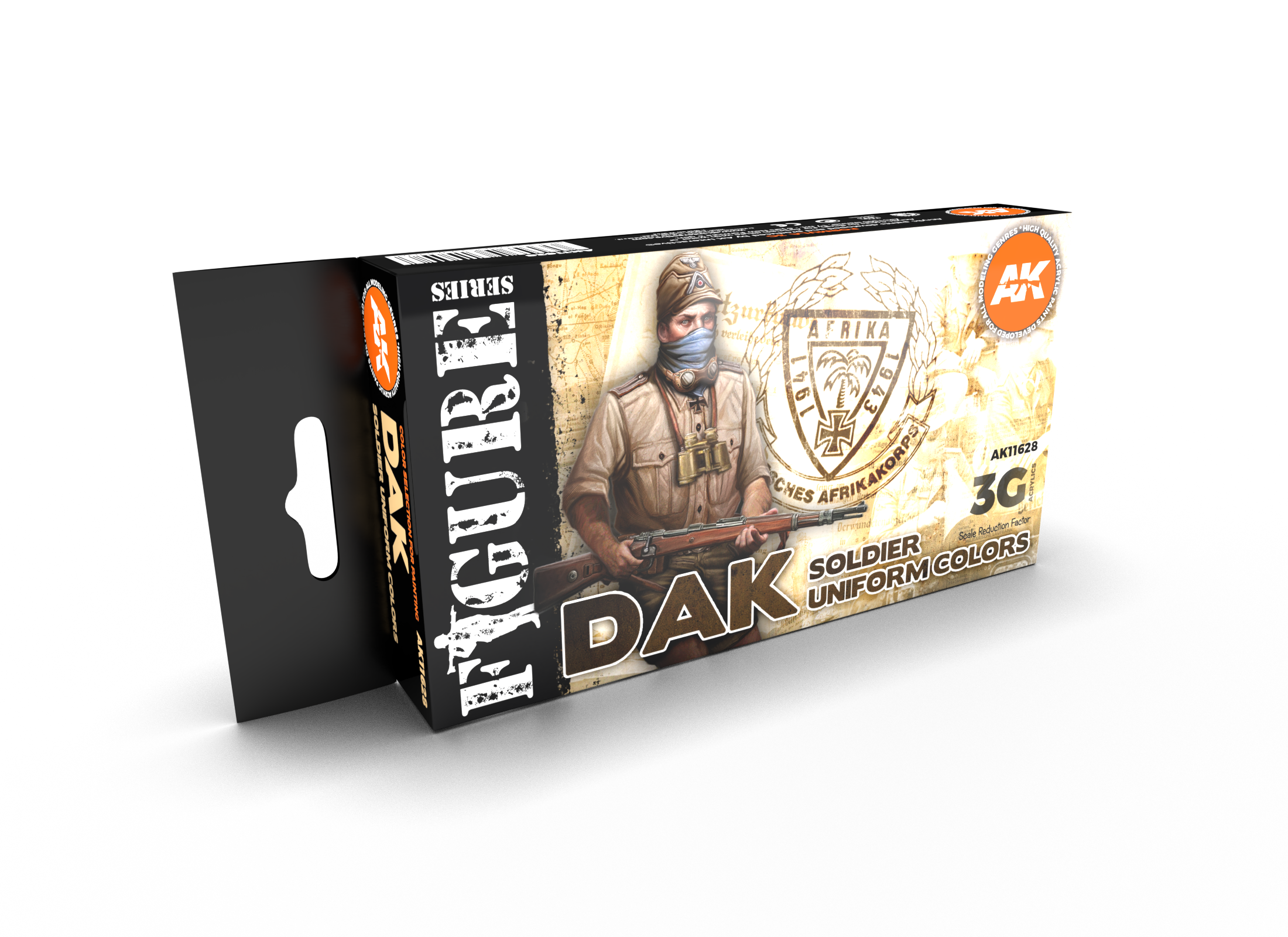 AK-Interactive 3G Figure Series: DAK Soldier Uniform Colors 