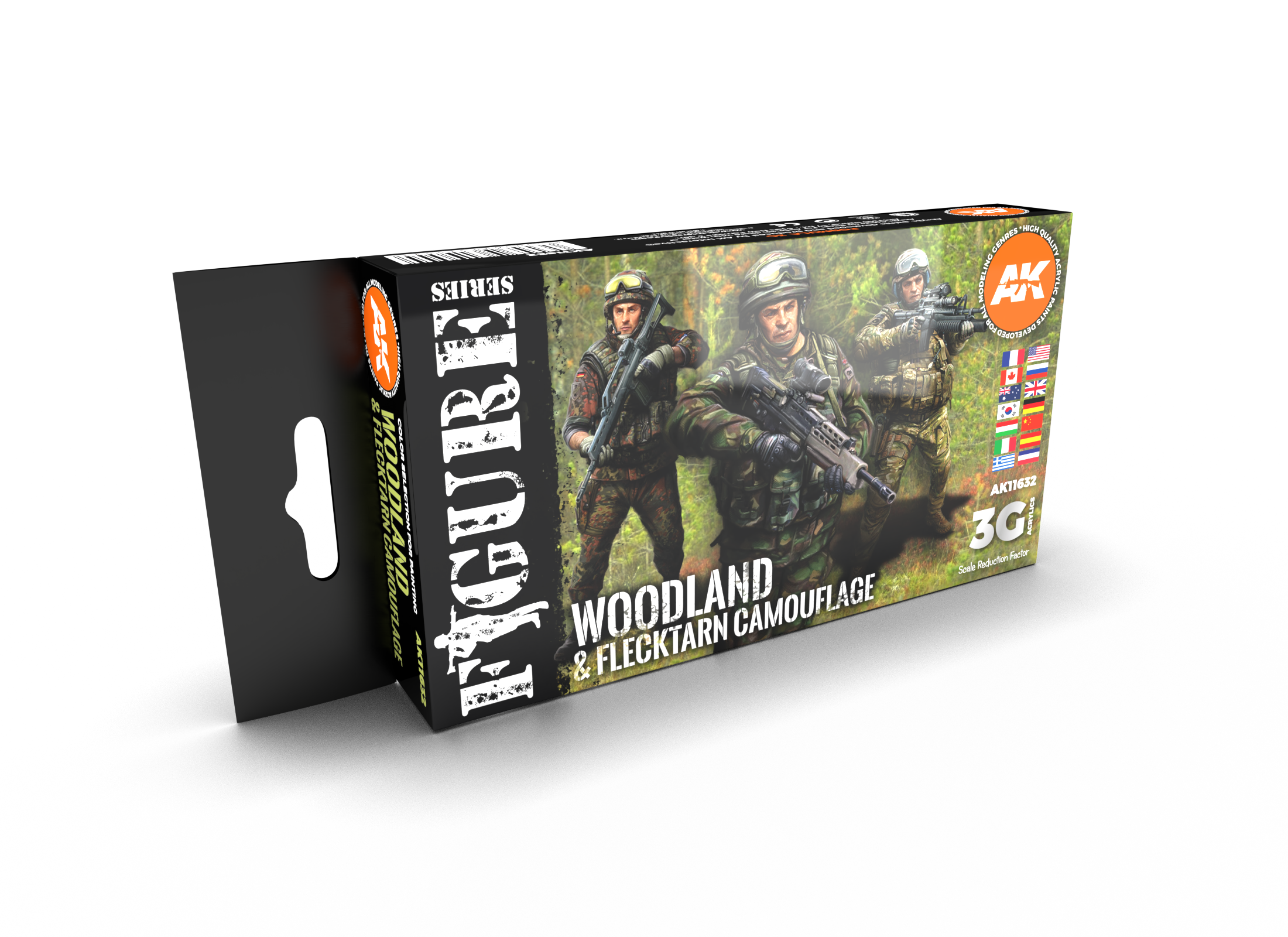 AK-Interactive 3G Figure Series: Modern Woodland and Flecktarn Camouflages 