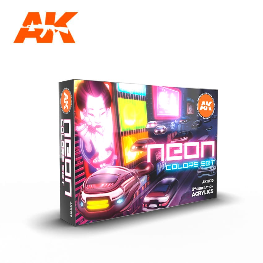 AK-Interactive 3G Series: Neon Color Set 