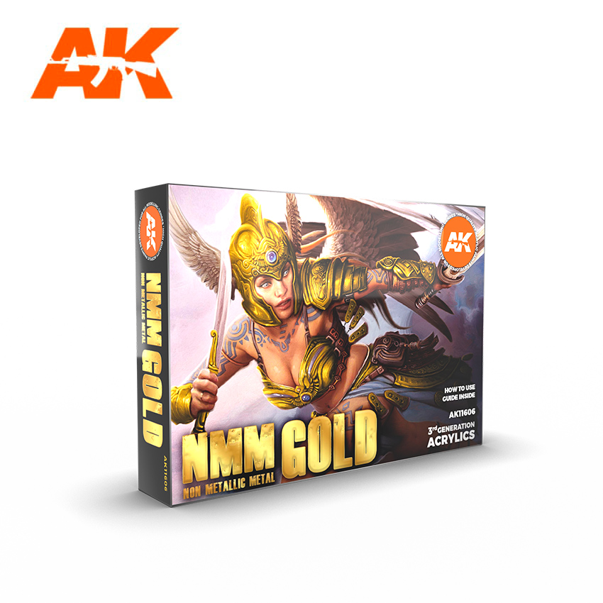 AK-Interactive 3G Series: Non Metallic Metal - Gold Set 