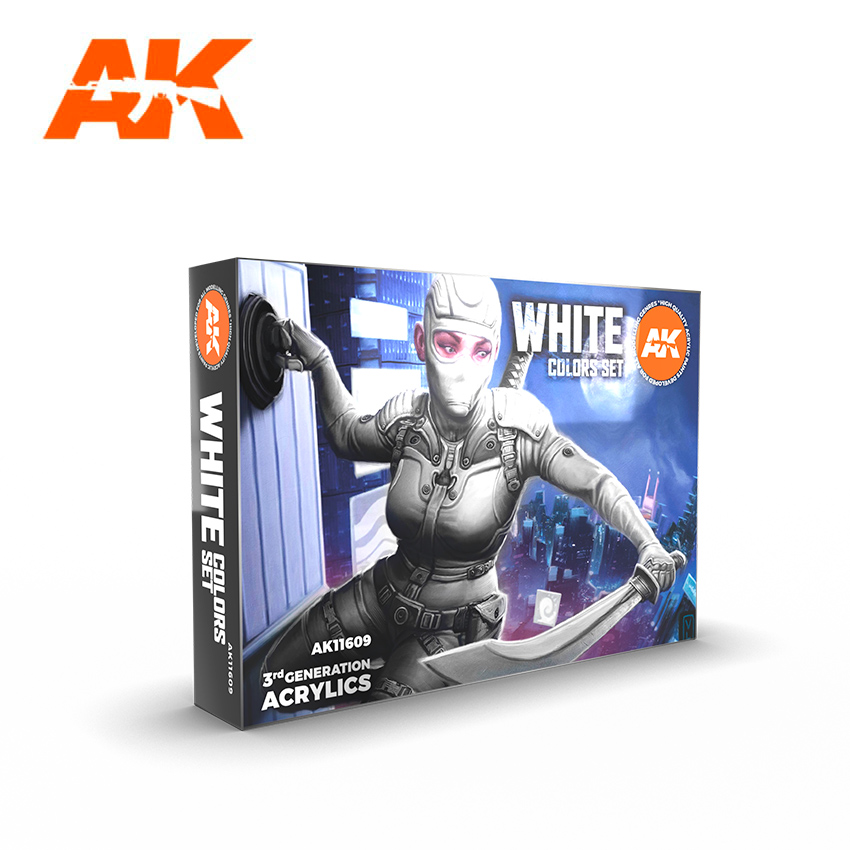 AK-Interactive 3G Series: White Colors Set 
