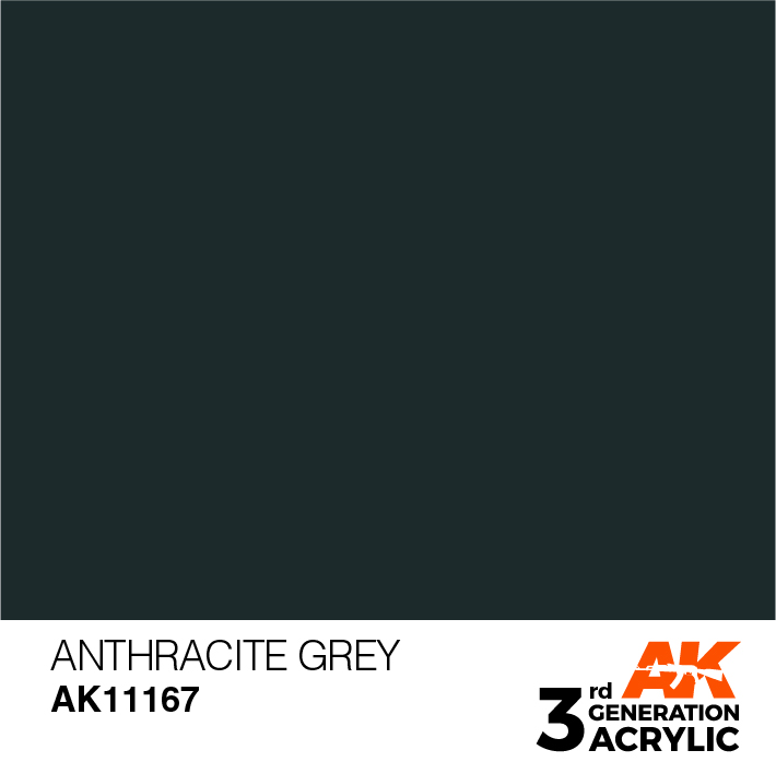 AK-Interactive 3rd Gen Paints: Anthracite Grey 