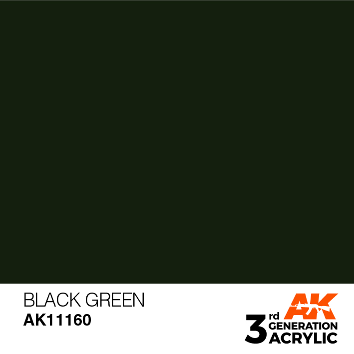 AK-Interactive 3rd Gen Paints: Black Green 