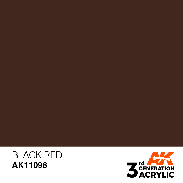 AK-Interactive 3rd Gen Paints: Black Red 