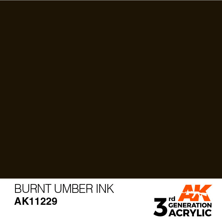 AK-Interactive 3rd Gen Paints: Burnt Umber Ink 