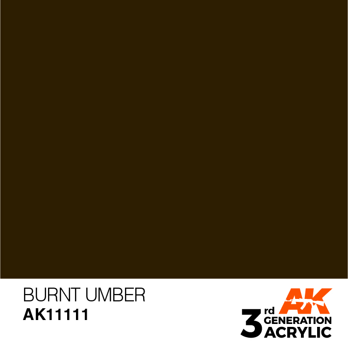 AK-Interactive 3rd Gen Paints: Burnt Umber 