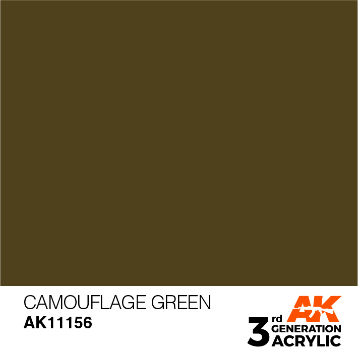 AK-Interactive 3rd Gen Paints: Camouflage Green 