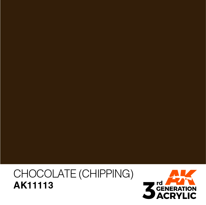 AK-Interactive 3rd Gen Paints: Chocolate (Chipping) 
