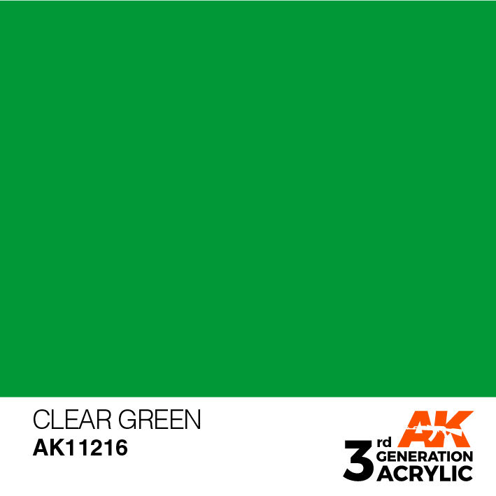 AK-Interactive 3rd Gen Paints: Clear Green 