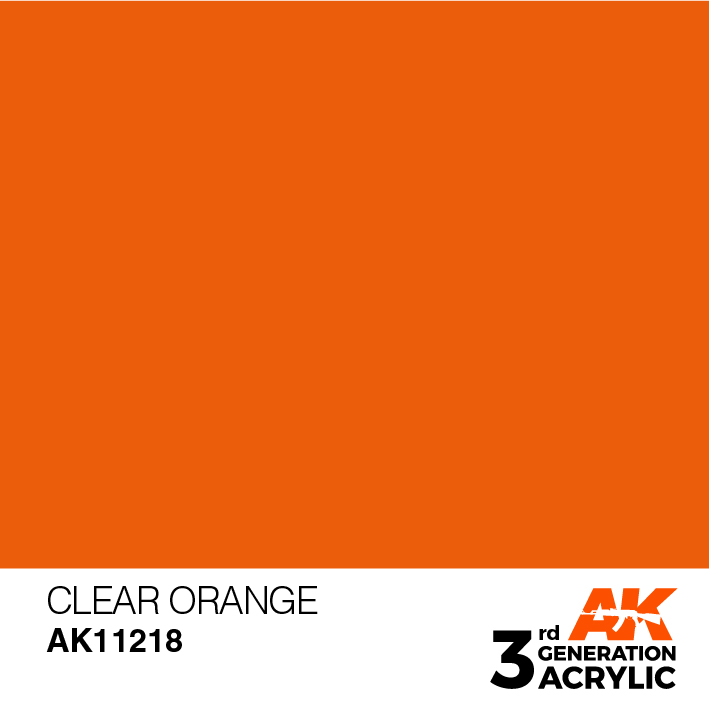 AK-Interactive 3rd Gen Paints: Clear Orange 