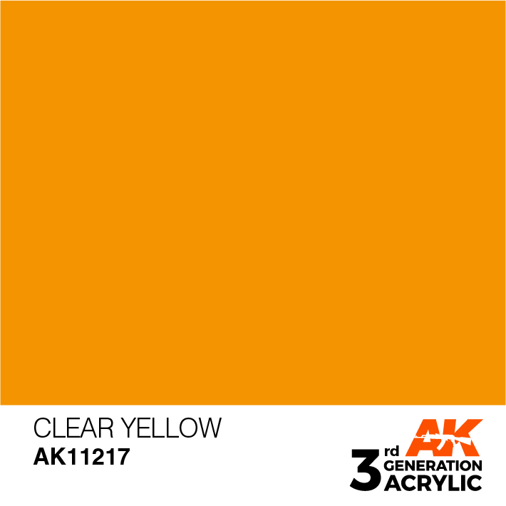 AK-Interactive 3rd Gen Paints: Clear Yellow 