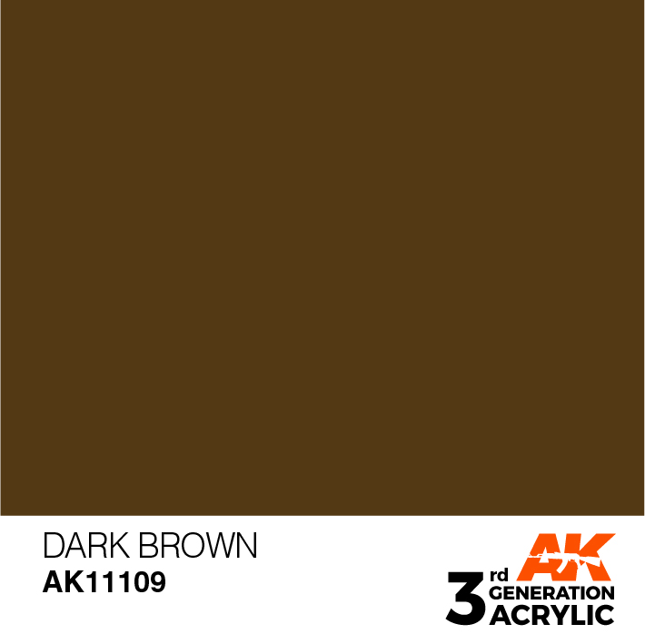 AK-Interactive 3rd Gen Paints: Dark Brown 