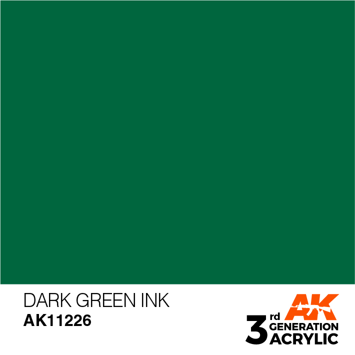 AK-Interactive 3rd Gen Paints: Dark Green Ink 