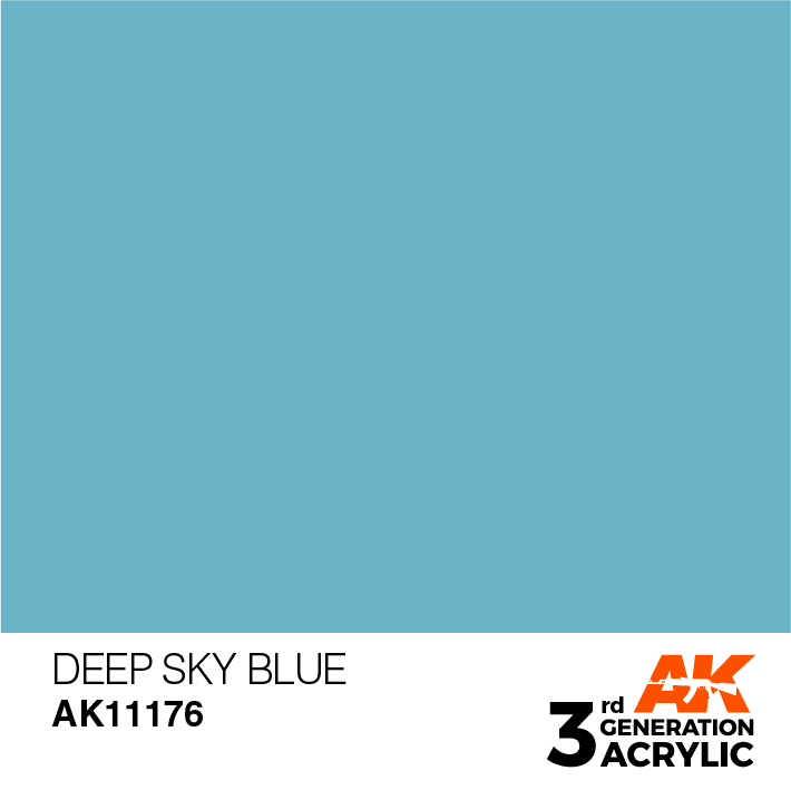 AK-Interactive 3rd Gen Paints: Deep Sky Blue 
