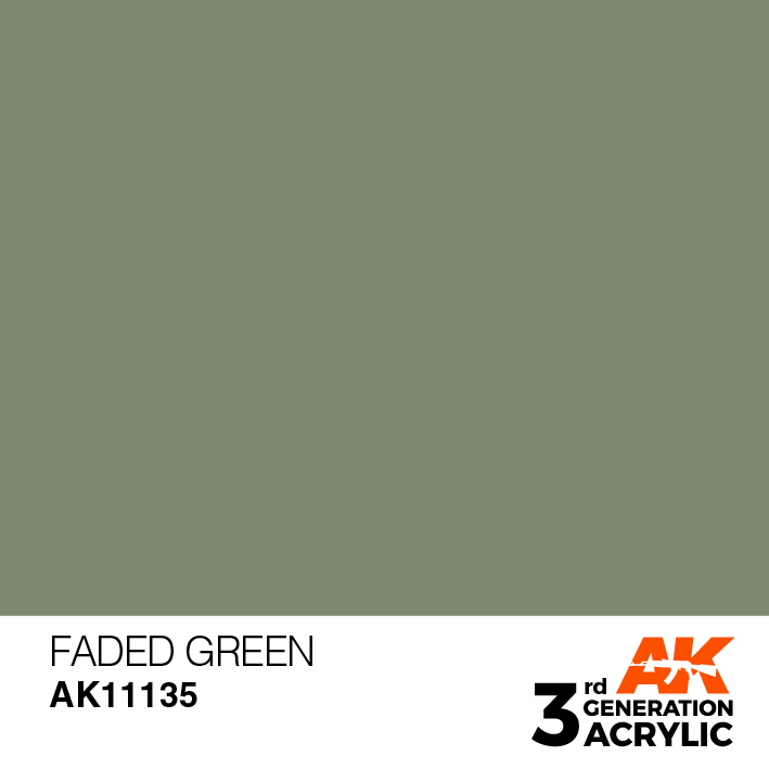 AK-Interactive 3rd Gen Paints: Faded Green 