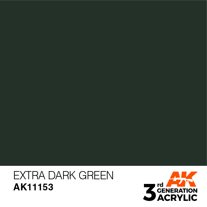 AK-Interactive 3rd Gen Paints: Extra Dark Green 