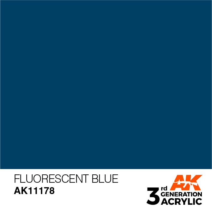 AK-Interactive 3rd Gen Paints: Fluorescent Blue 