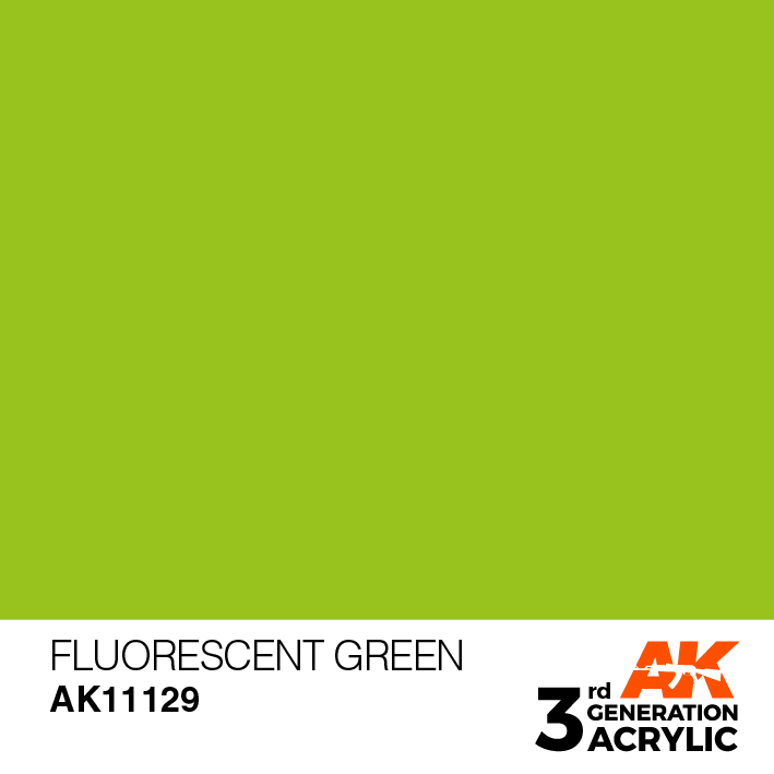 AK-Interactive 3rd Gen Paints: Fluorescent Green 
