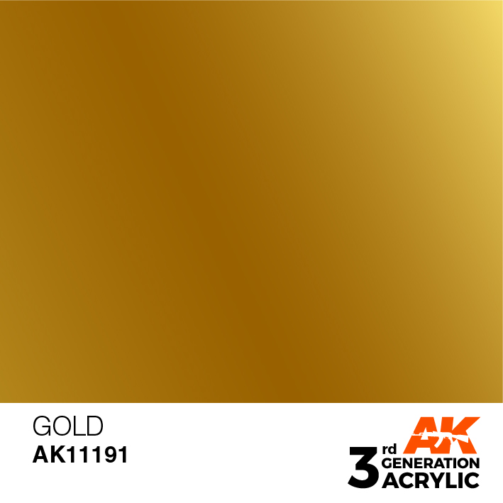 AK-Interactive 3rd Gen Paints: Gold 