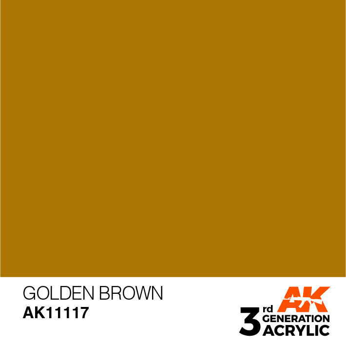 AK-Interactive 3rd Gen Paints: Golden Brown 