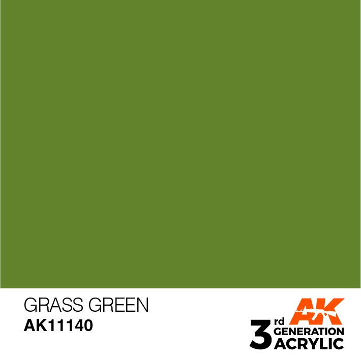 AK-Interactive 3rd Gen Paints: Grass Green 