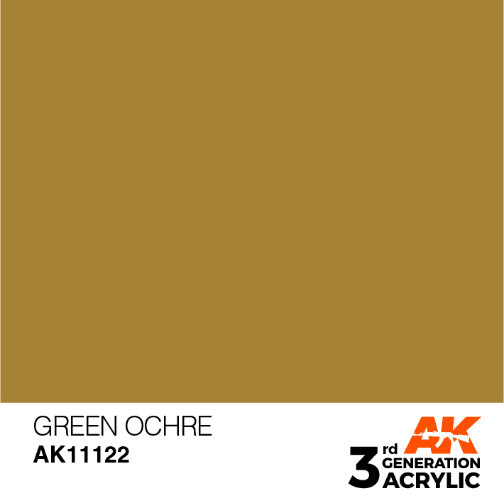 AK-Interactive 3rd Gen Paints: Green Ocher 