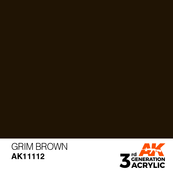 AK-Interactive 3rd Gen Paints: Grim Brown 