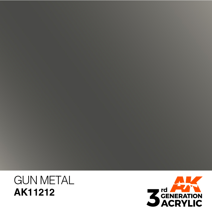 AK-Interactive 3rd Gen Paints: Gun Metal 