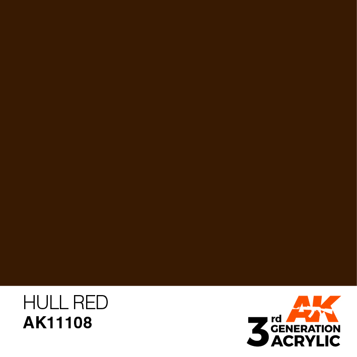 AK-Interactive 3rd Gen Paints: Hull Red 