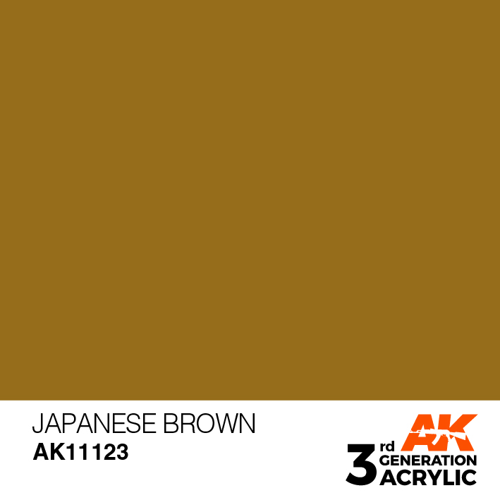 AK-Interactive 3rd Gen Paints: Japanese Uniform Brown 