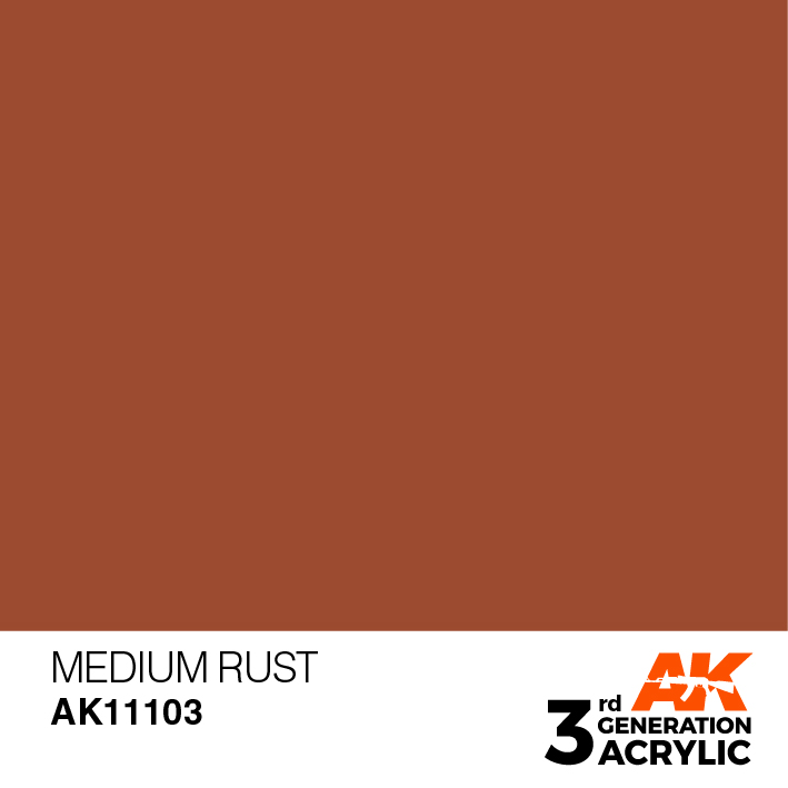 AK-Interactive 3rd Gen Paints: Medium Rust 