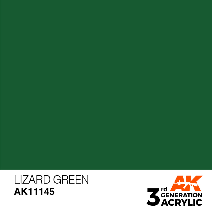 AK-Interactive 3rd Gen Paints: Lizard Green 