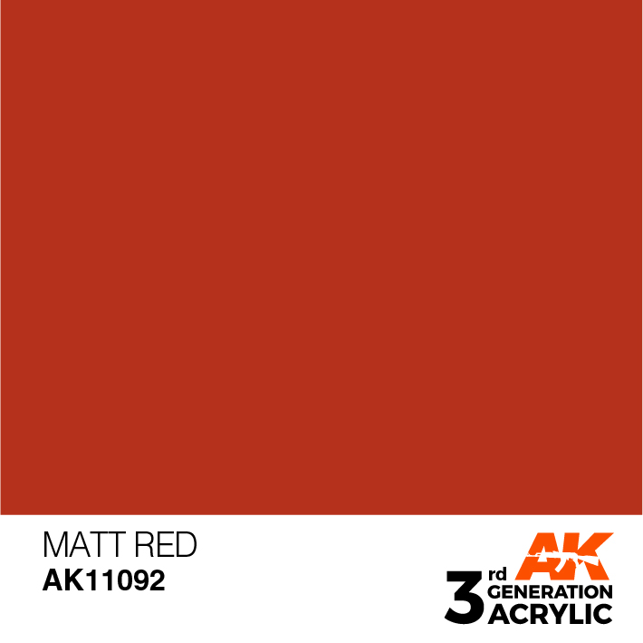 AK-Interactive 3rd Gen Paints: Matt Red 