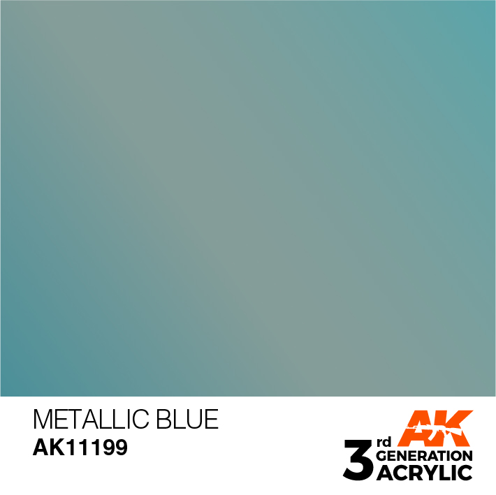 AK-Interactive 3rd Gen Paints: Metallic Blue 