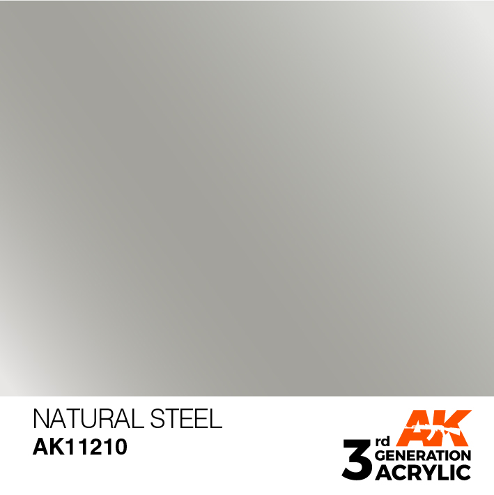 AK-Interactive 3rd Gen Paints: Natural Steel 