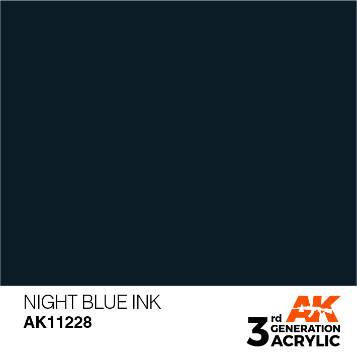 AK-Interactive 3rd Gen Paints: Night Blue Ink 