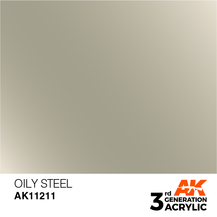AK-Interactive 3rd Gen Paints: Oily Steel 